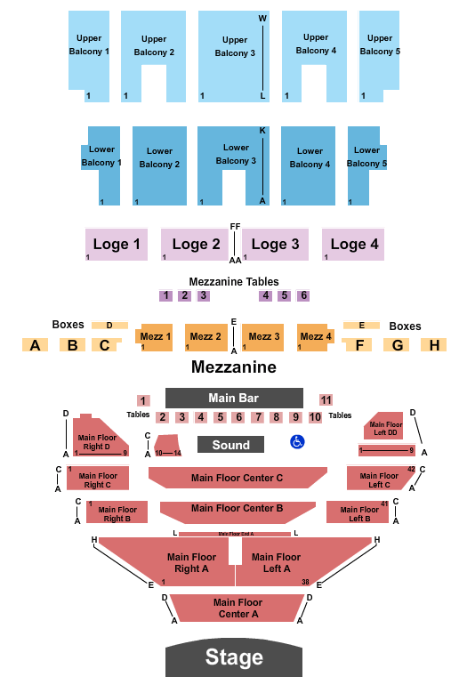 The Fillmore K-Pop Concerts Seating Chart